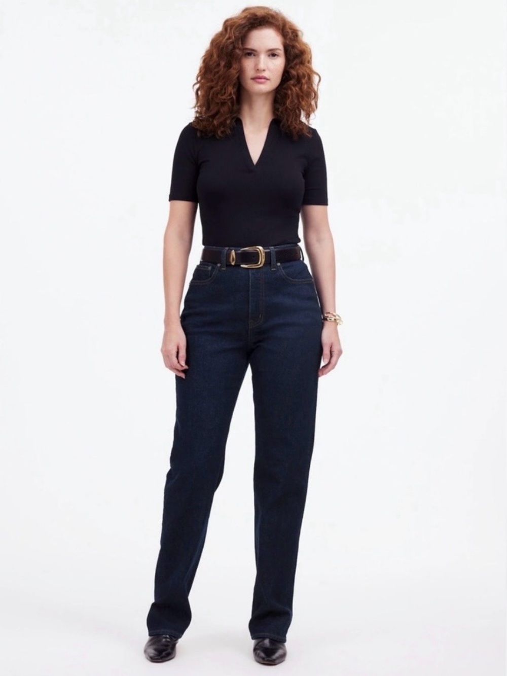 Madewell The Curvy 90s Straight Denim Jean Blue Size 29P